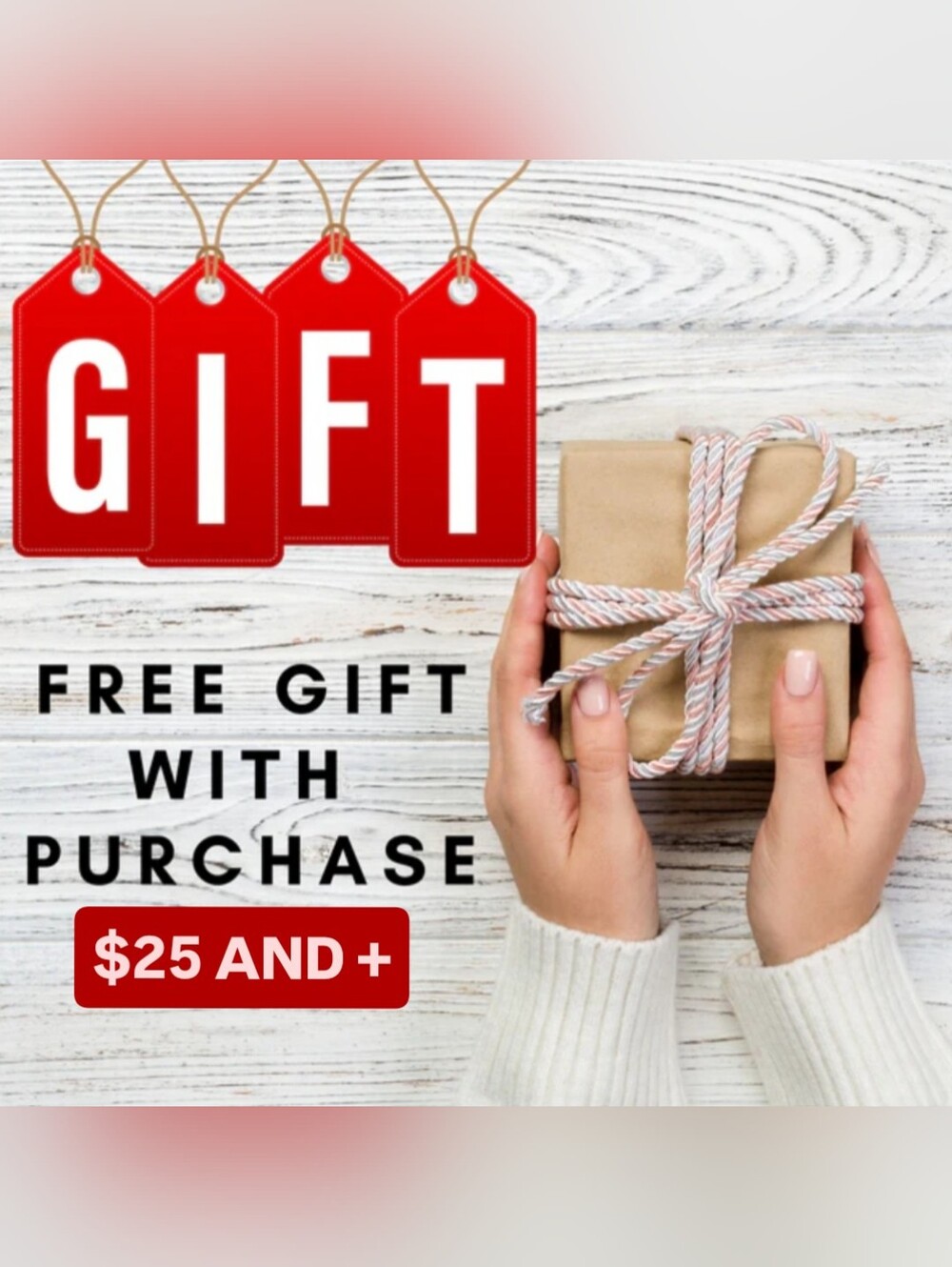 🎁FREE GIFT🎁 with your $25 purchase!